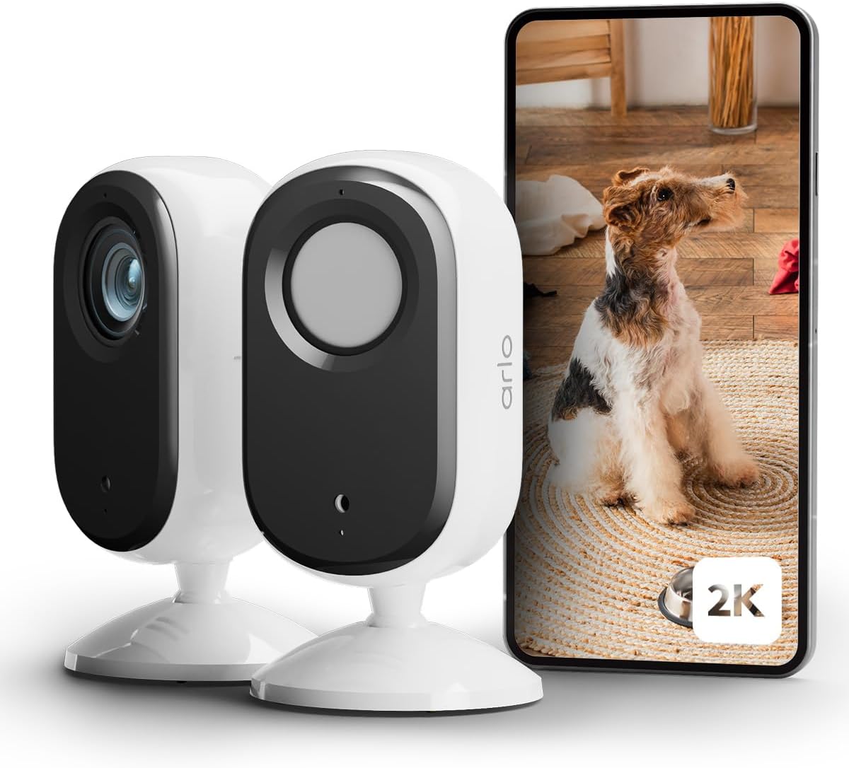 Arlo Essential 2 Indoor 2K Blanc (pack 2 caméras)