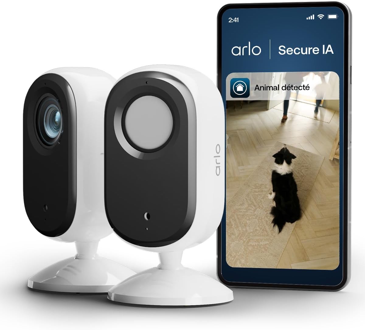 Arlo Essential 3 Indoor FHD Blanc (pack 2 caméras)