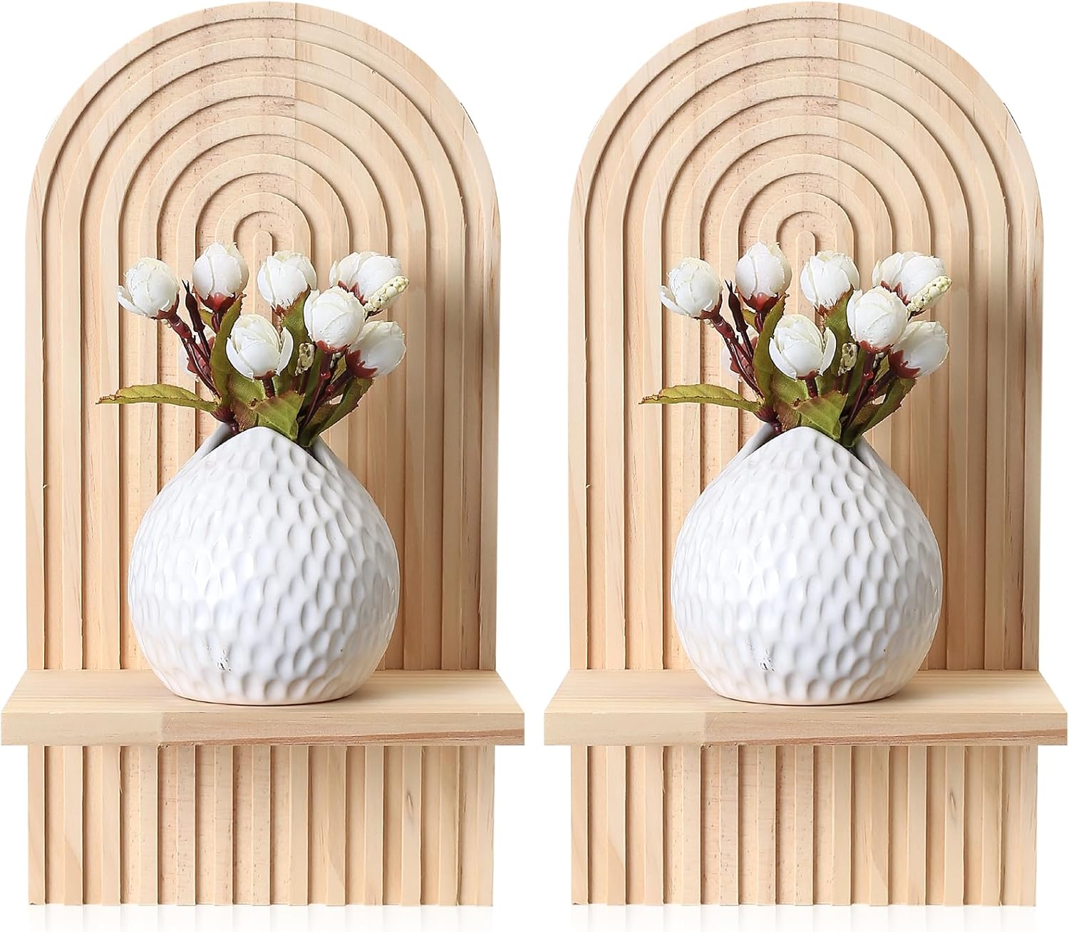 Qiwuhai Étagère Murale Bohème Arc-en-Ciel (lot de 2)