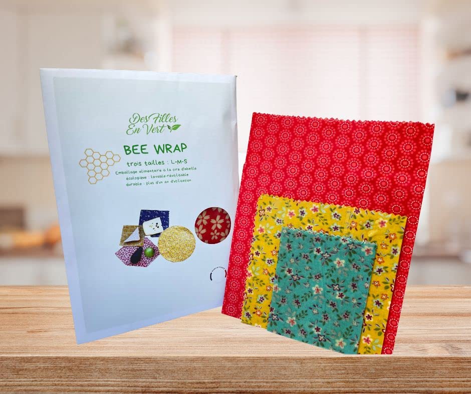 Bee wraps réutilisables (lot)