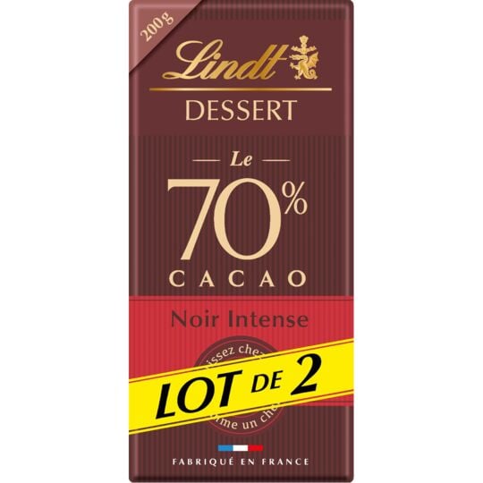 Chocolat pâtissier 70% cacao 500g