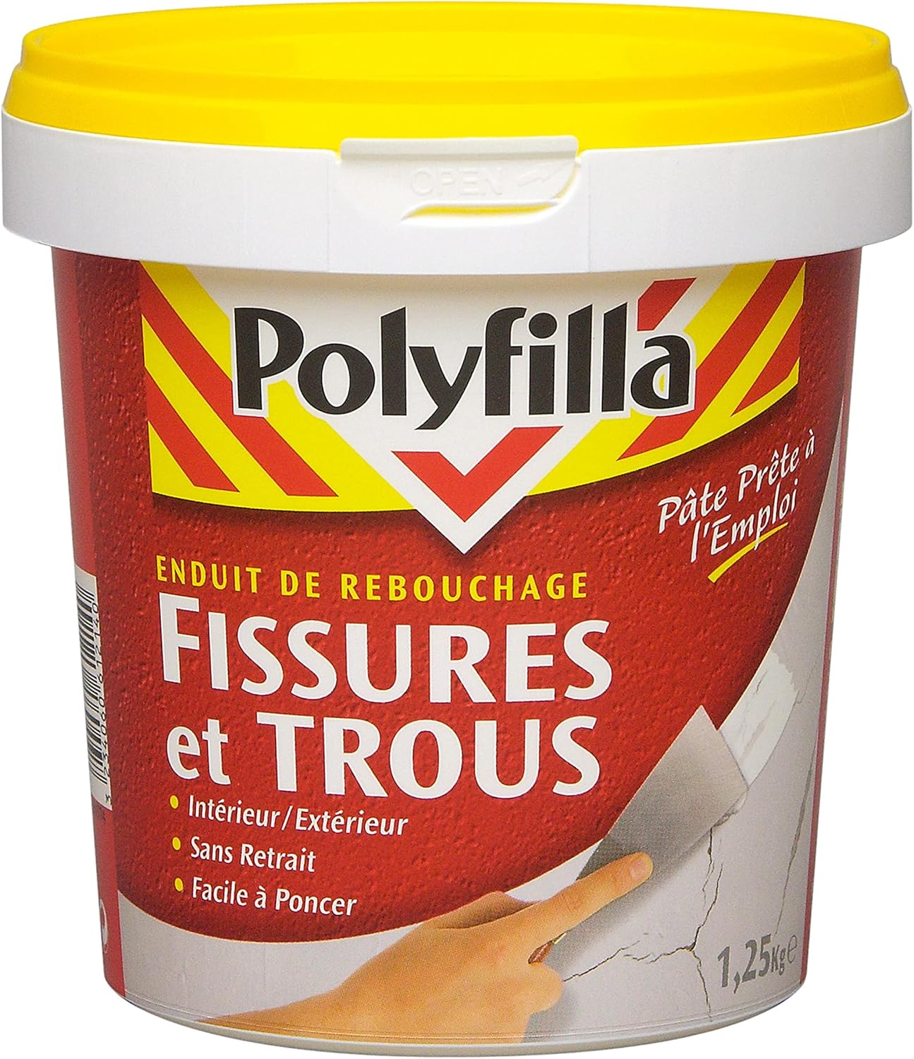 Enduit de rebouchage en tube