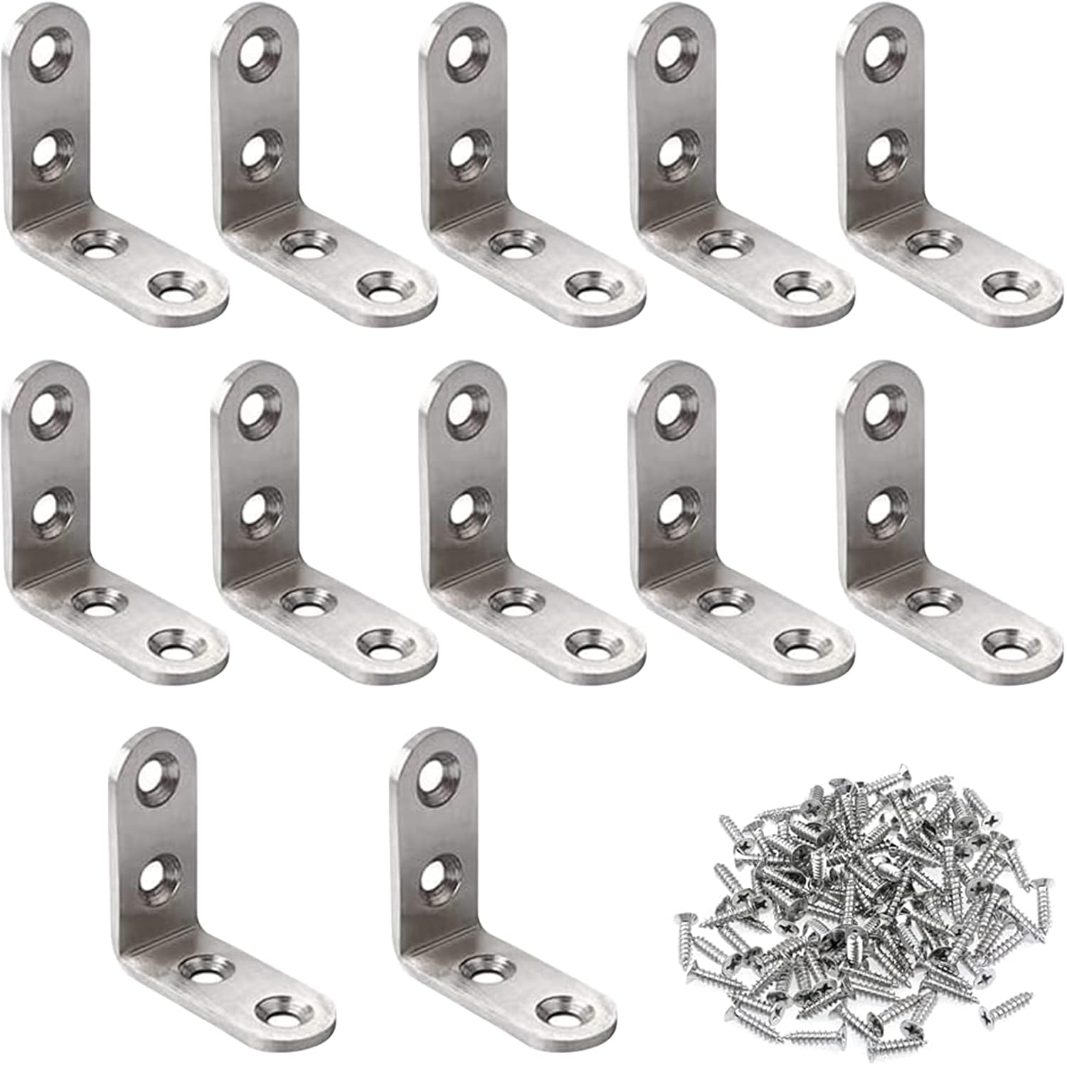 Équerres de fixation en L inox