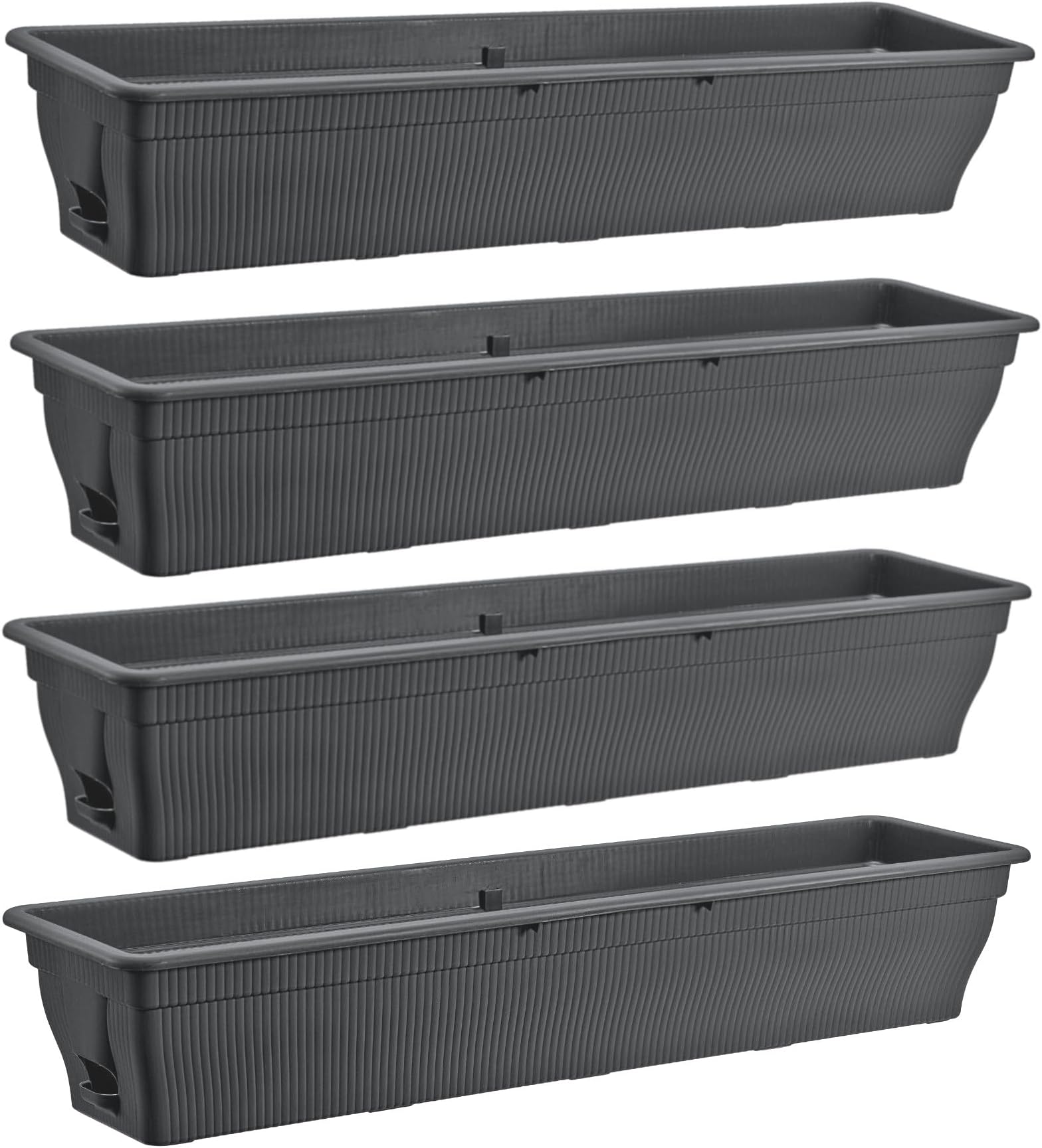 Jardinière de balustrade avec réserve d'eau