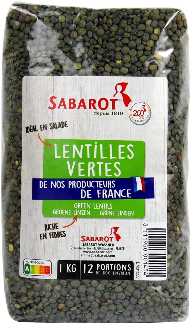 Lentilles vertes bio 1kg