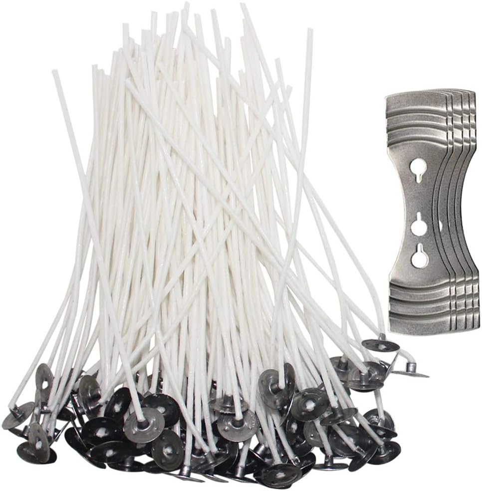 Meches bougies pre-cirees avec support lot 100