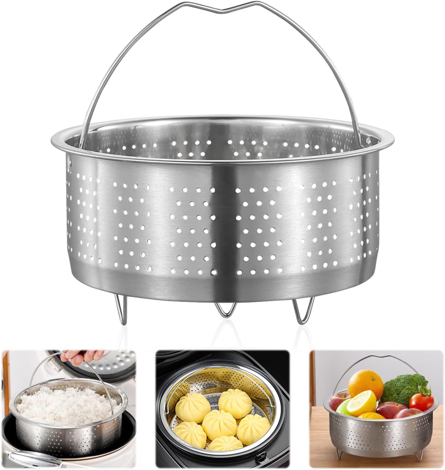Panier vapeur inox pour casserole